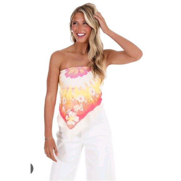 Free People Tops - Free People Better Than That Tube Top Size S NWT Floral Print Boho